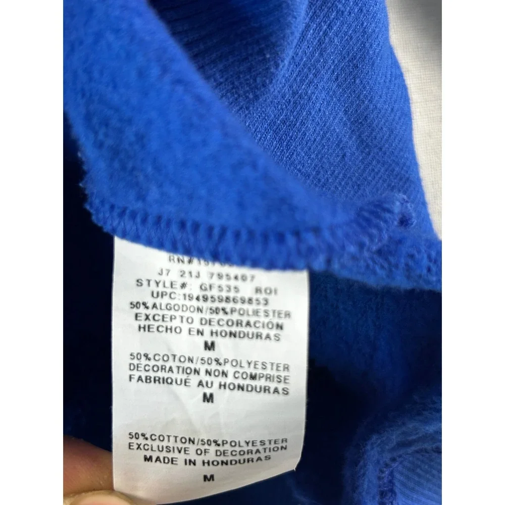 Champion Mens Royal Blue Graphic Logo Crewneck Sweatshirt GF535 ROI Size‎ M